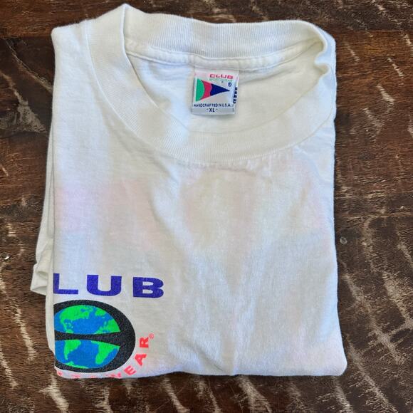 VTG 1989 Save the Ocean Club Sportswear TShirt XL Single Stitch 90s Conservation - Picture 10 of 10